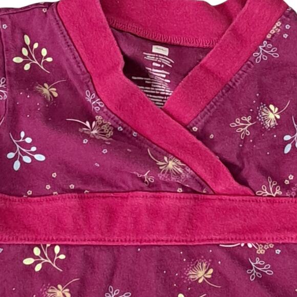 Tea Collection Cross Neck Purple Floral Dress Size 3 - Picture 2 of 6